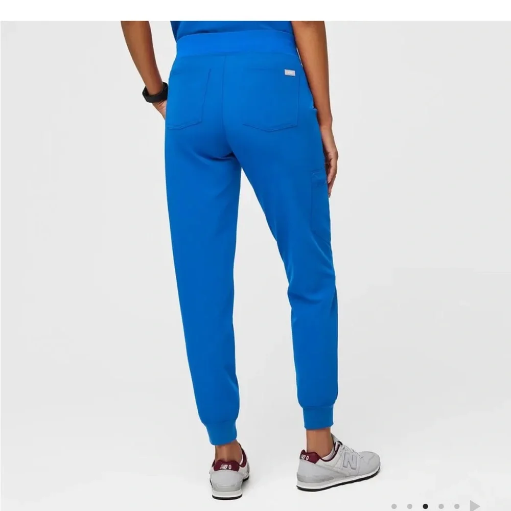 Blue Scrub Set with Jogger Pants blue fig scrubs size small/XS Zamora/caterina - Picture 2 of 16